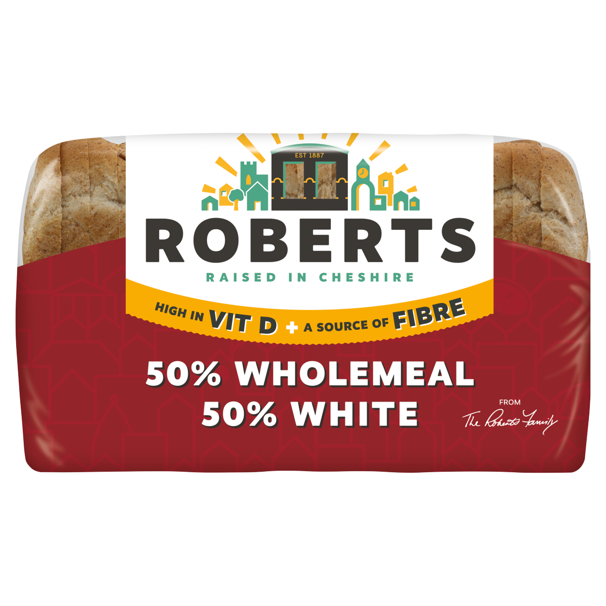 Roberts 50% Wholemeal 50% White 800g