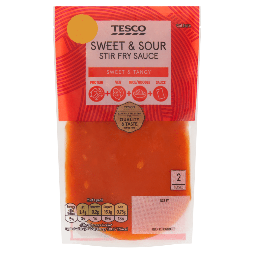 Tesco Sweet & Sour Stir Fry Sauce 165g