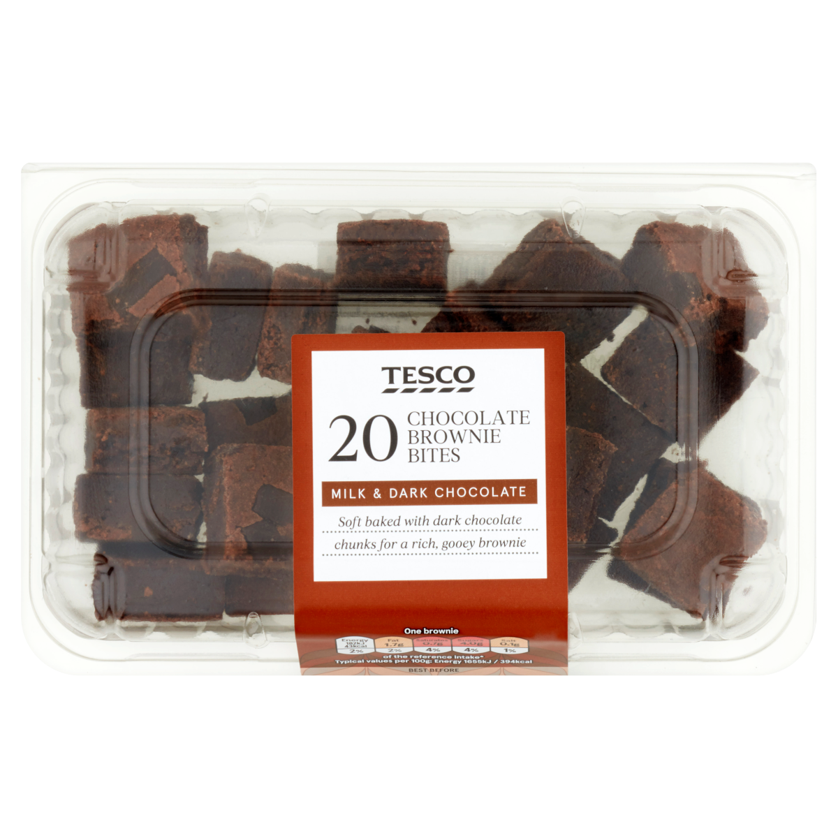 Tesco 20 Chocolate Brownie Bites