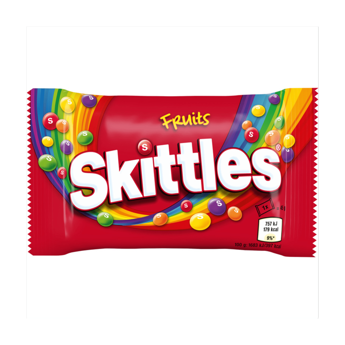 Skittles Vegan Chewy Sweets Fruit Flavoured Bag 45g
