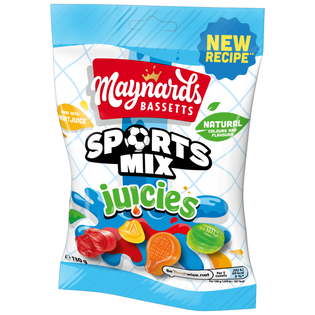 Maynards Bassetts Sports Mix Juicies Sweets Sharing Bag 130g
