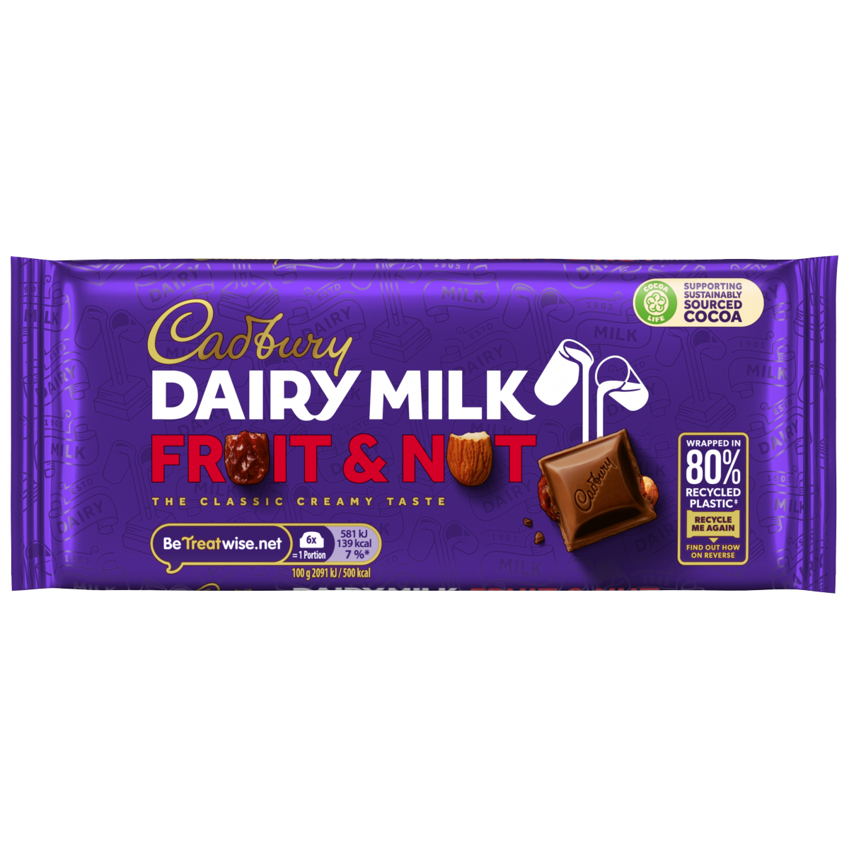Cadbury Dairy Milk Fruit & Nut Chocolate 110g
