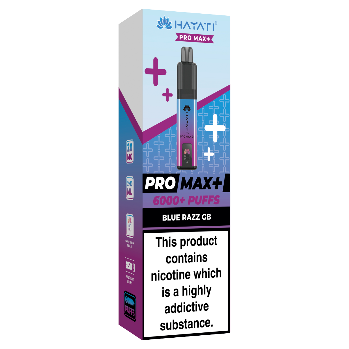 Hayati Pro Max+ 6000+ Puffs Blue Razz GB