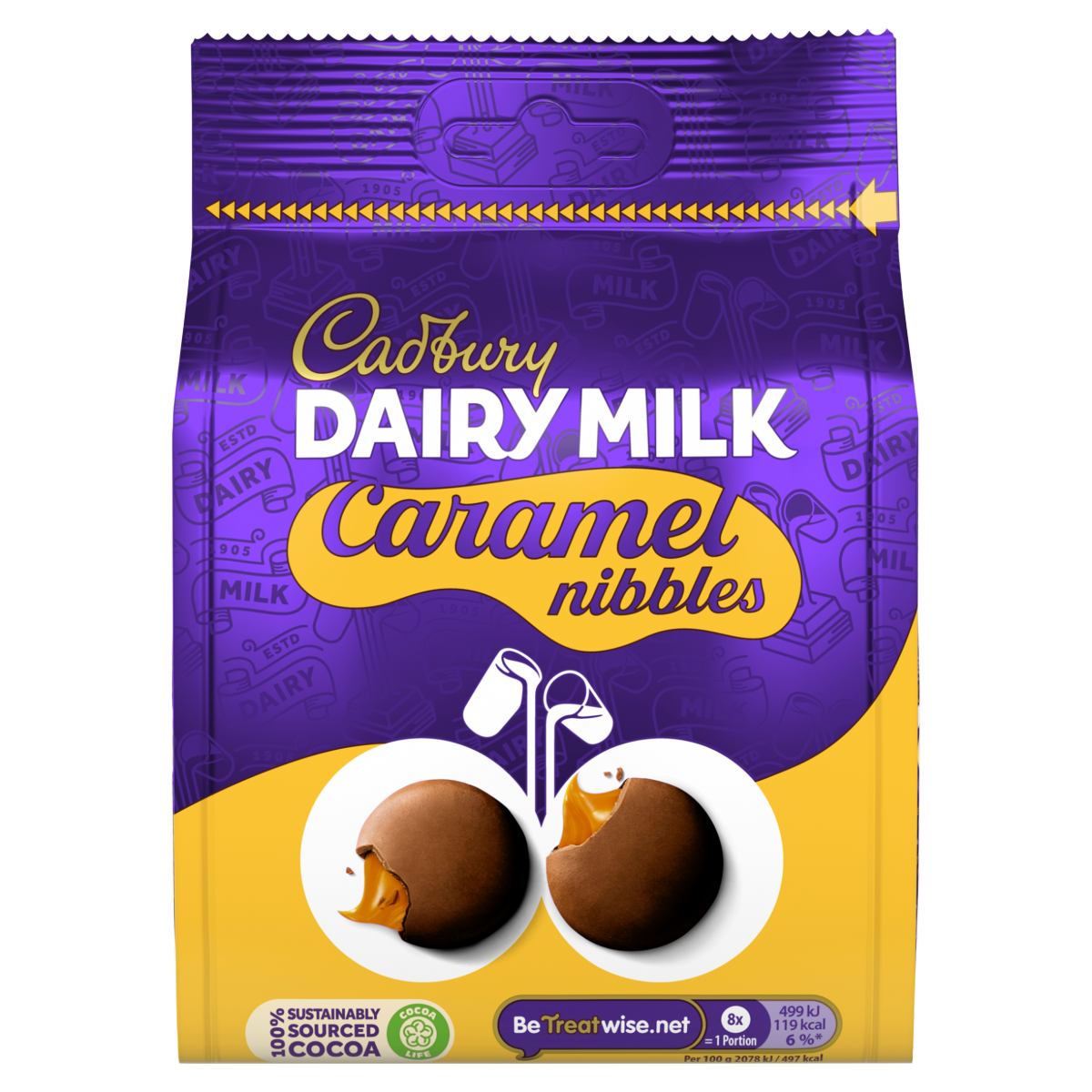 Cadbury Dairy Milk Caramel Nibbles Chocolate 120g