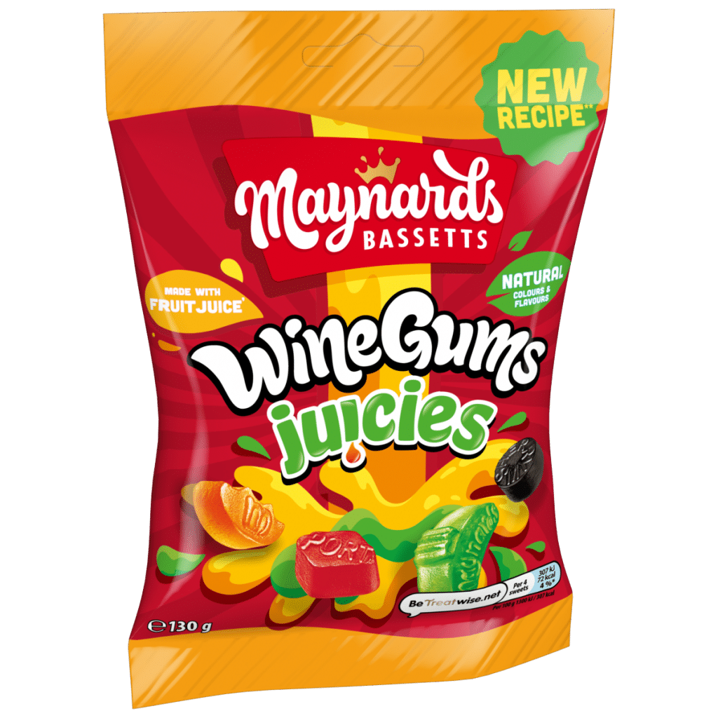 Maynards Bassetts Wine Gums Juicies Sweets Sharing Bag 130g