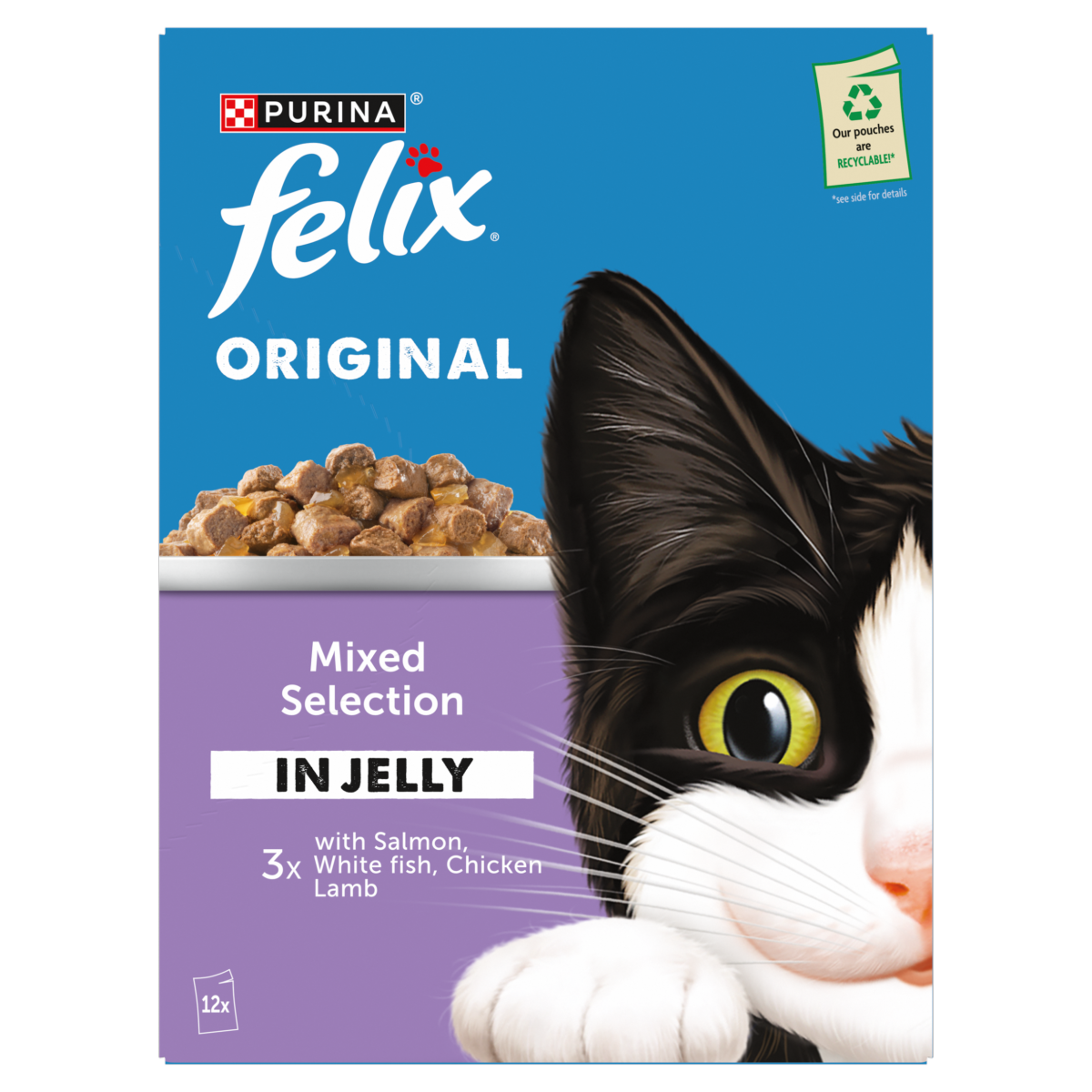 FELIX Original Mixed Selection in Jelly Wet Cat Food 12x85g