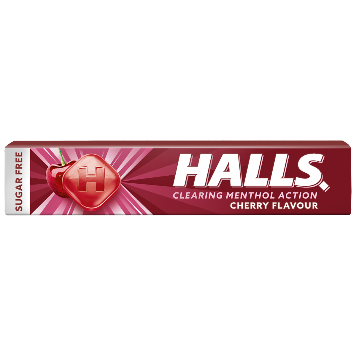 Halls Cherry Sugar Free Lozenges Roll 32g