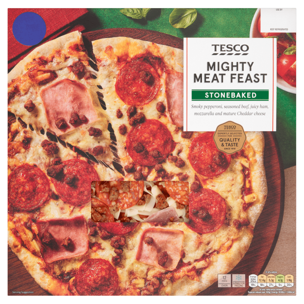 Tesco Mighty Meat Feast 327g