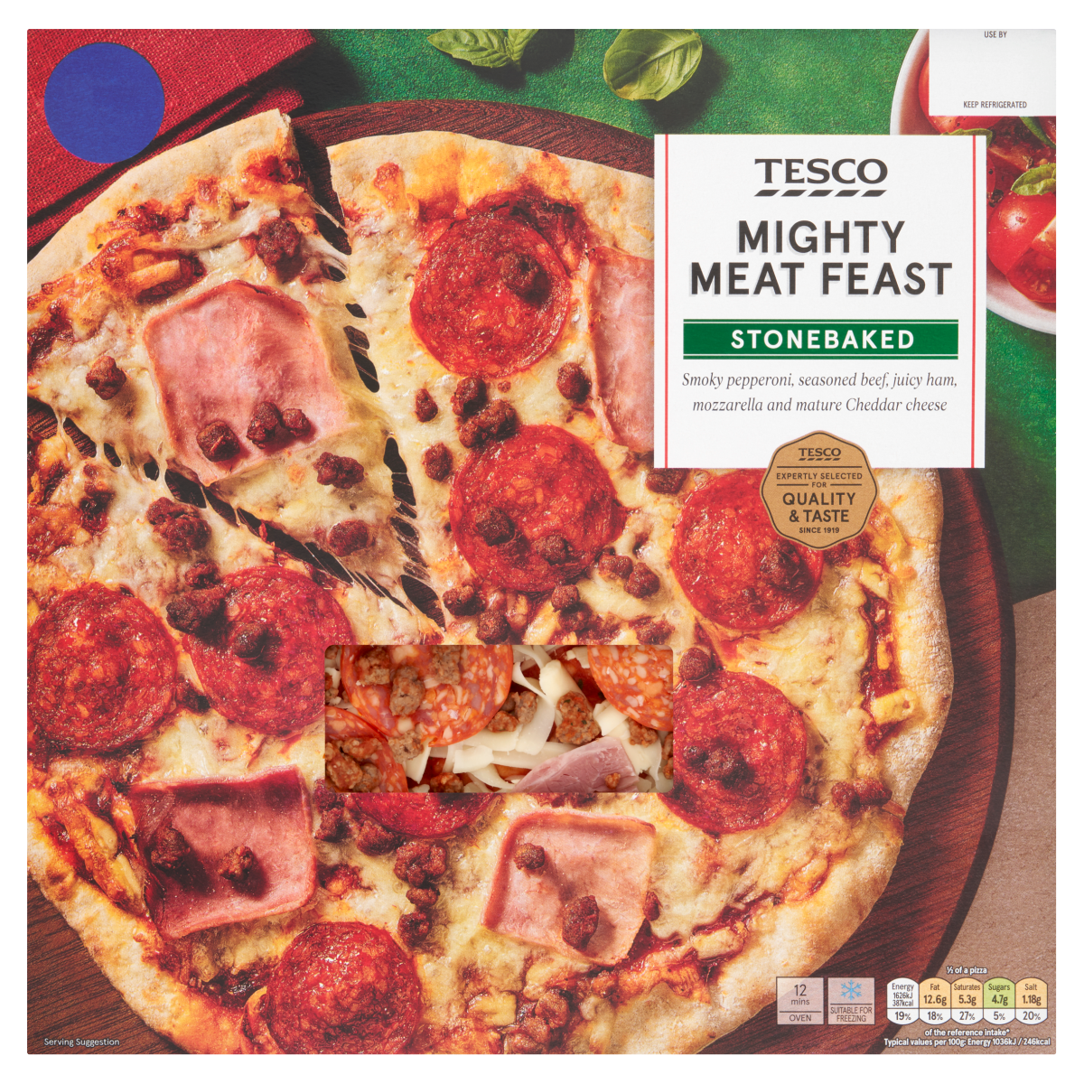 Tesco Mighty Meat Feast 327g