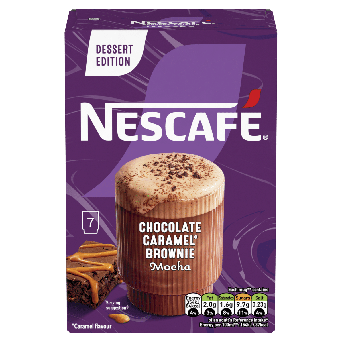 Nescafé Gold Dessert Edition Chocolate Caramel Brownie Mocha 7 x 21.4g (149.8g)