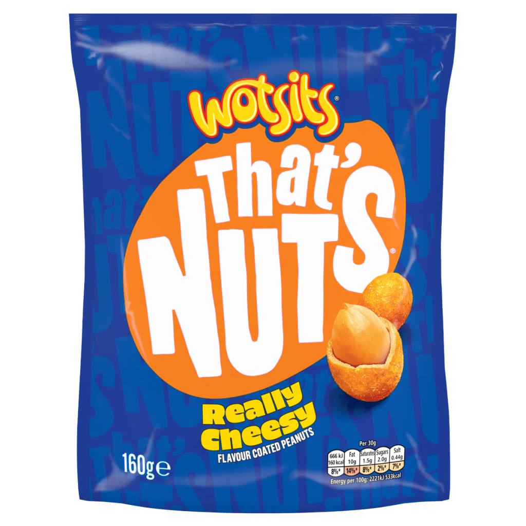 That’s Nuts Wotsits Really Cheesy Sharing Coated Peanuts 160g