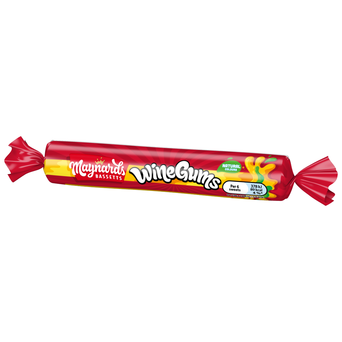 Maynards Bassetts Wine Gums Sweets Roll 52g
