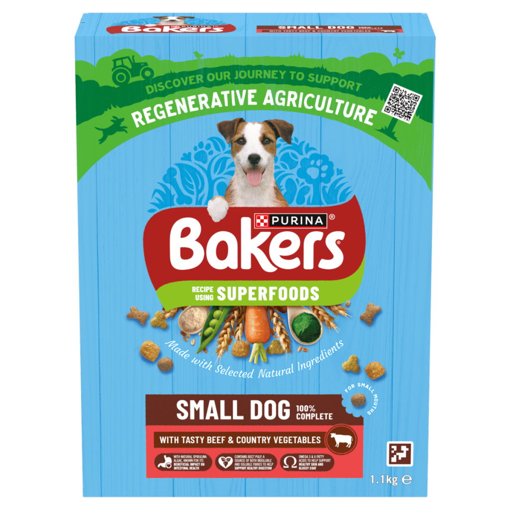 BAKERS Superfoods Small Dog Beef Dry Dog Food 1.1kg