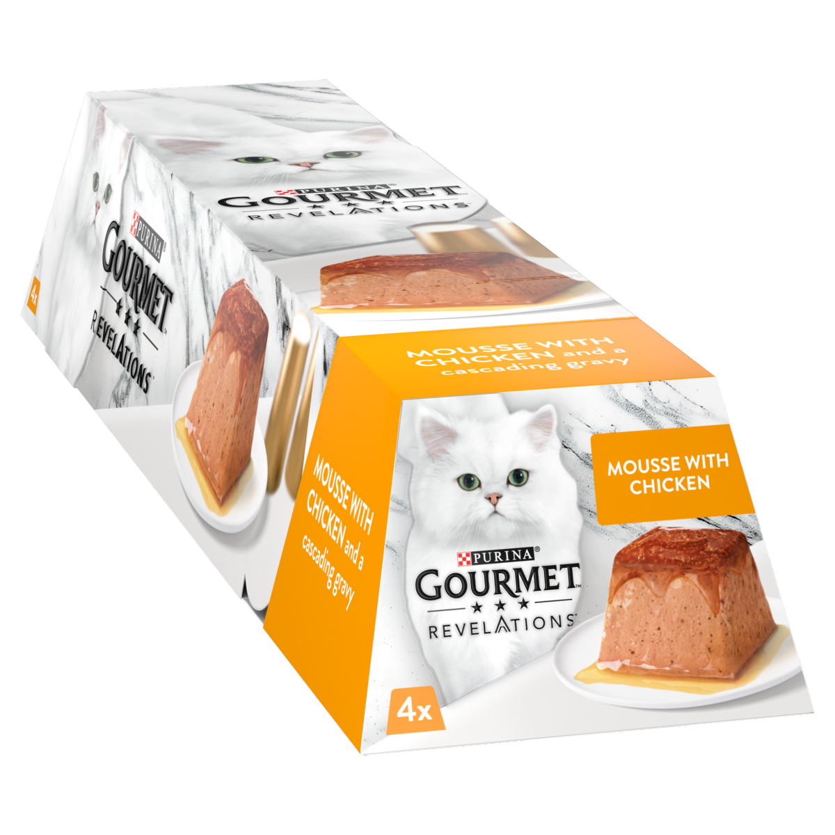 GOURMET Revelations Mousse Chicken Wet Cat Food 4x57g