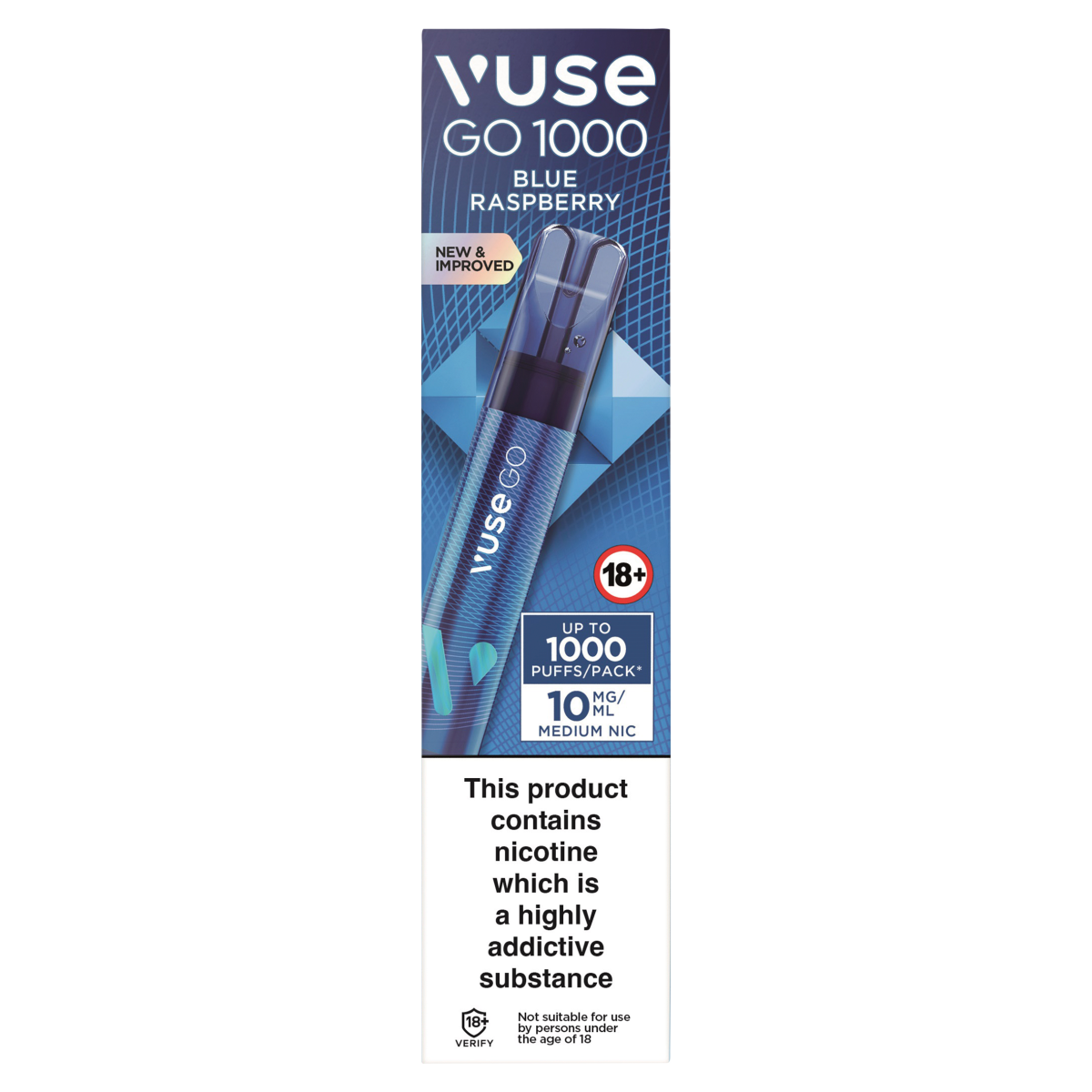 Vuse Go 1000 Blue Raspberry 10mg/ml