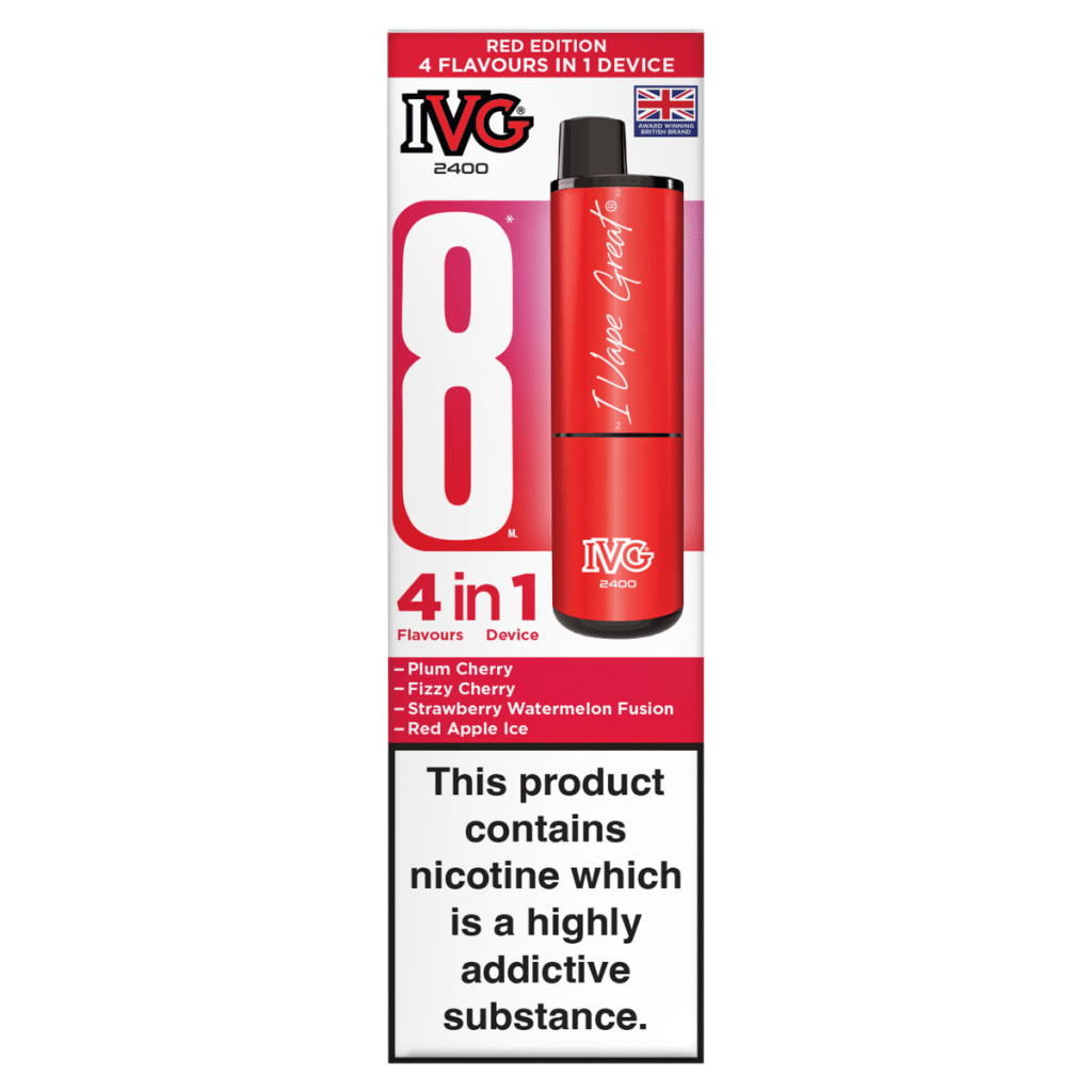 IVG 2400 4 Flavours in 1 Device Red Edition