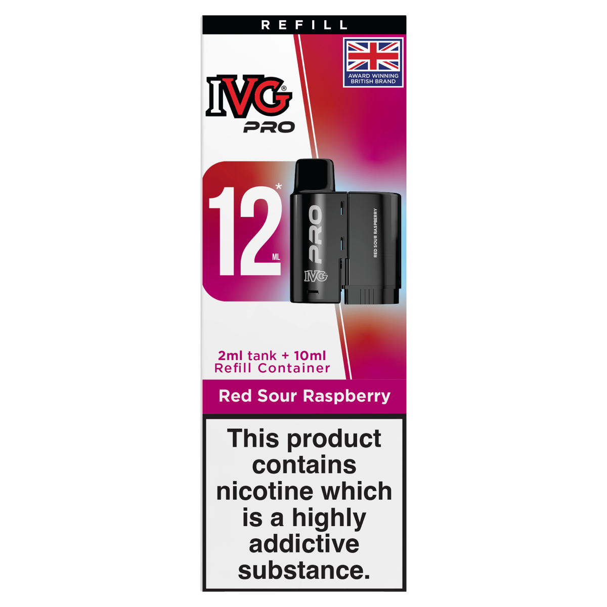 IVG Pro Refills Red Sour Raspberry 12ml