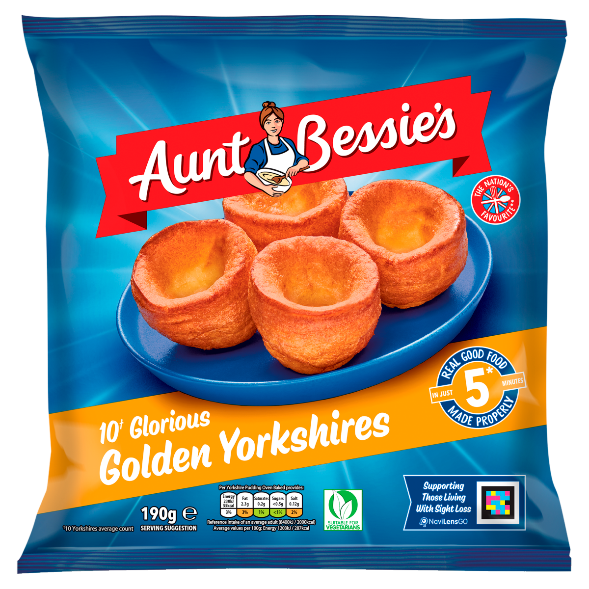 Aunt Bessie’s 10 Glorious Golden Yorkshires 190g