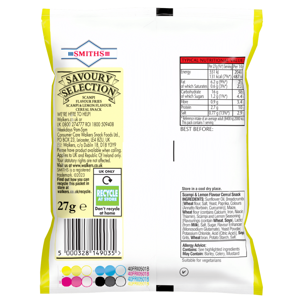 Smiths Fries Scampi & Lemon 27g
