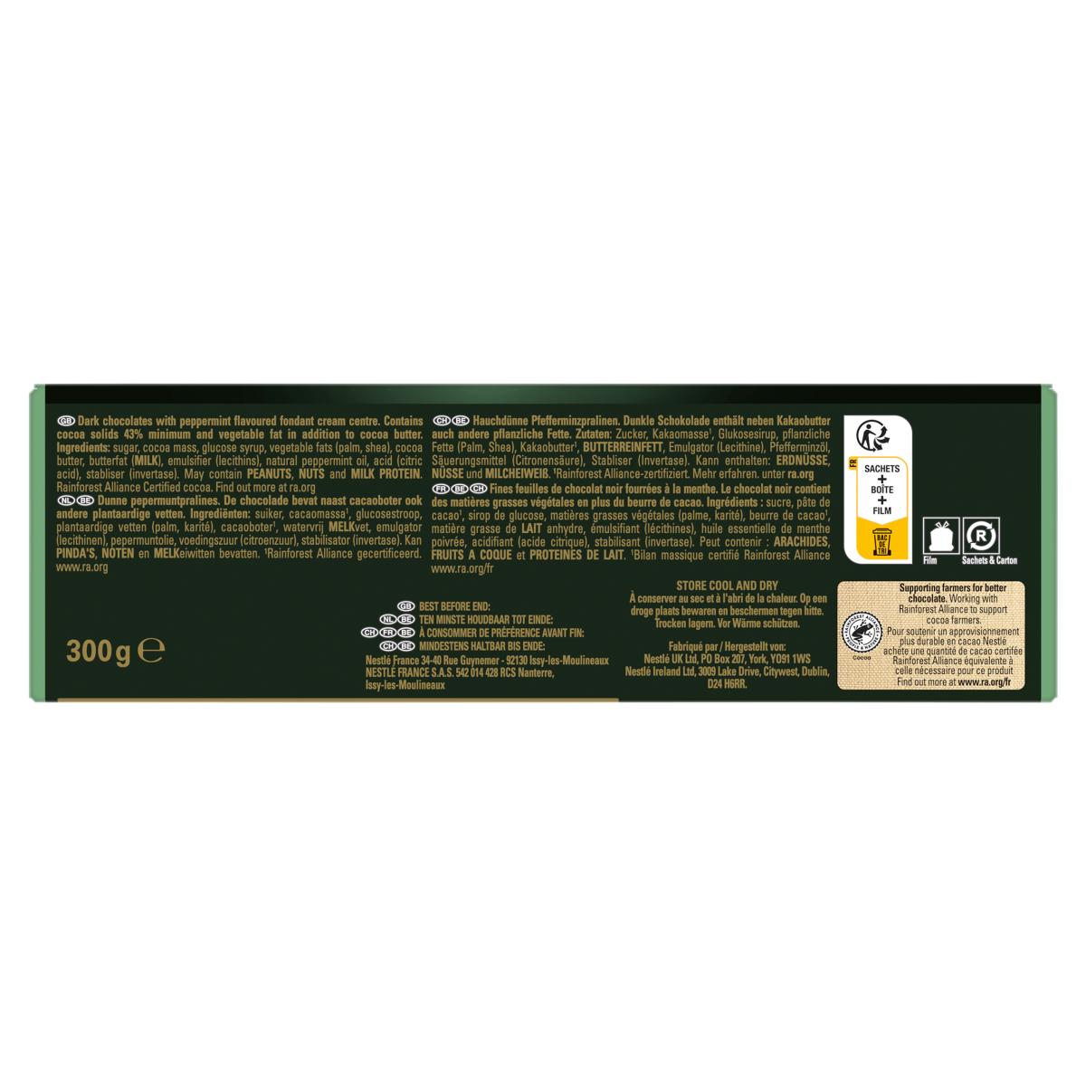 After Eight Delightfully Minty Dark Chocolate Thins 300g