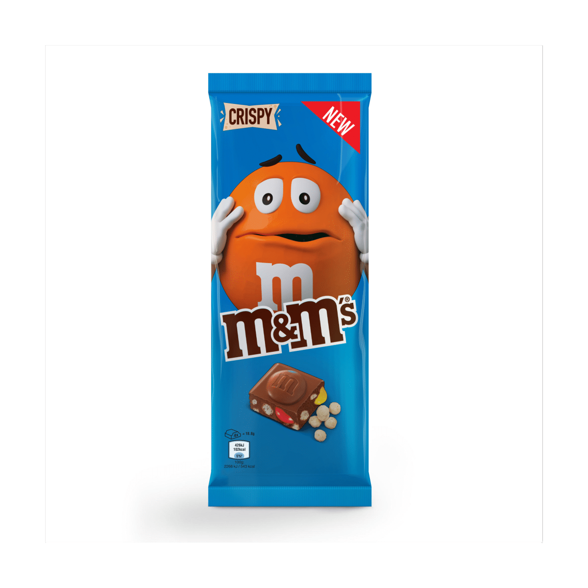 M&M’s Crispy Pieces & Milk Chocolate Block Sharing Bar 150g