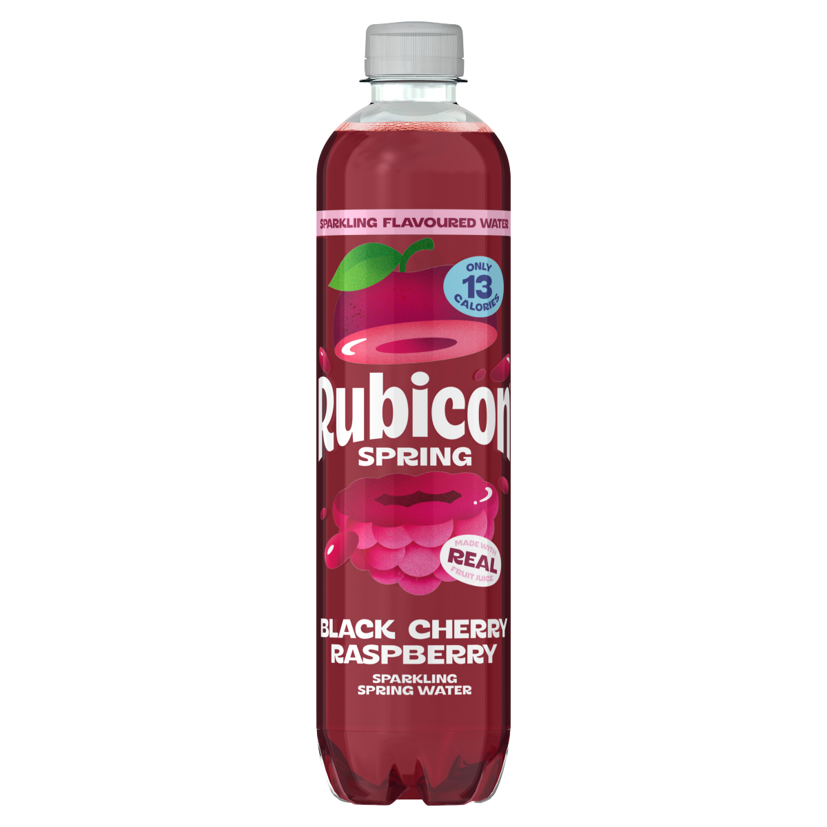 Rubicon Black Cherry Raspberry Sparkling Spring Water 500ml