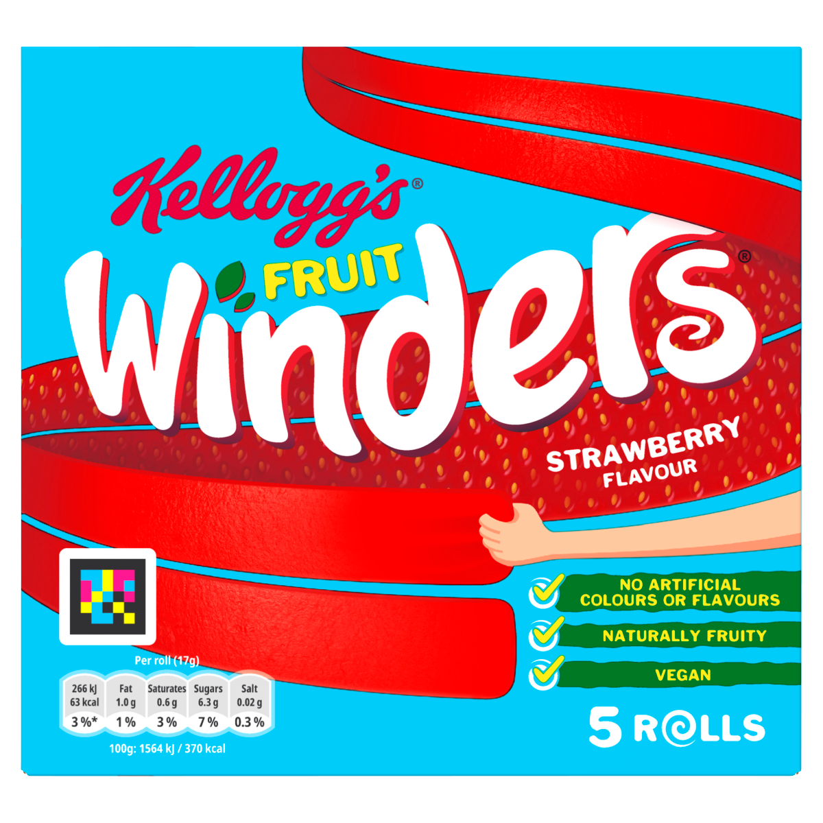 Kellogg’s Fruit Winders Strawberry Flavour 5 x 17g