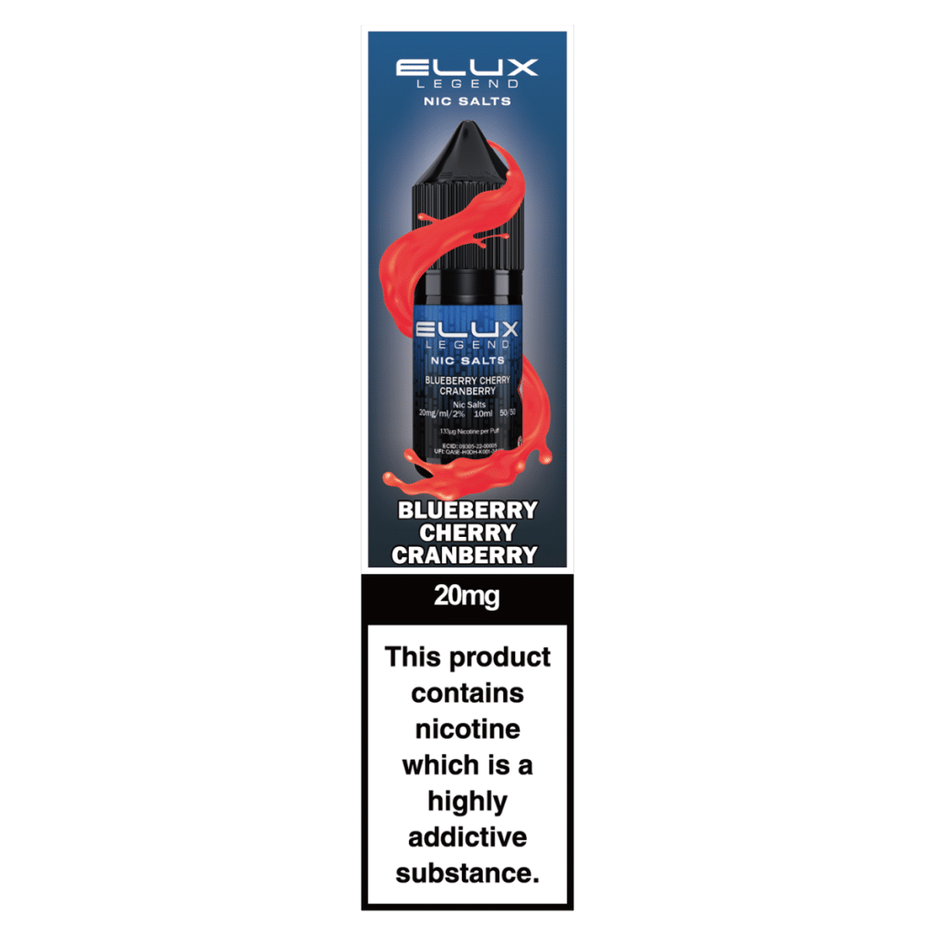 Elux Legend Nic Salts Blueberry Cherry Cranberry 20mg