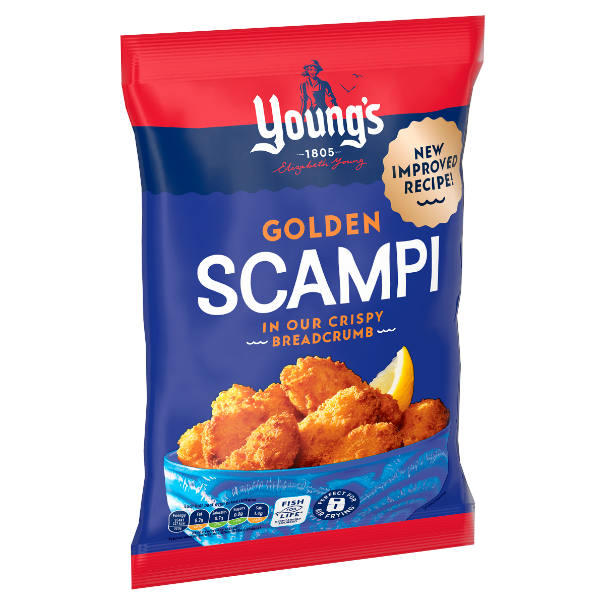Young’s Golden Scampi in Our Crispy Breadcrumb 220g