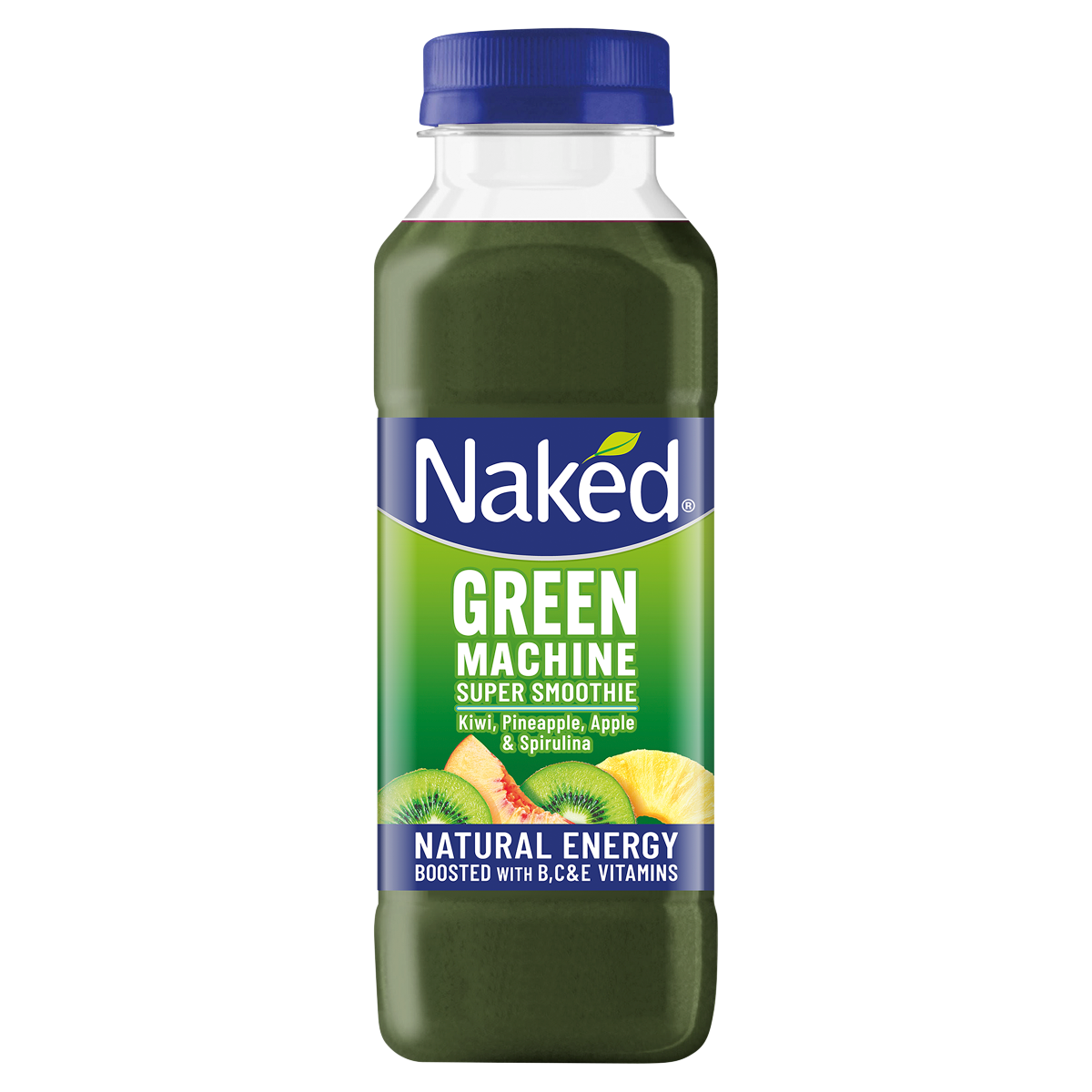 Naked Green Machine Kiwi, Pineapple, Apple & Spirulina Super Smoothie 300ml