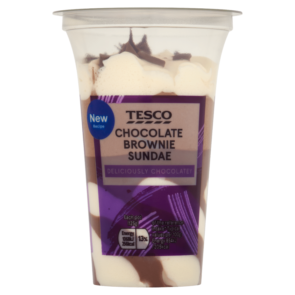 Tesco Chocolate Brownie Sundae 125g