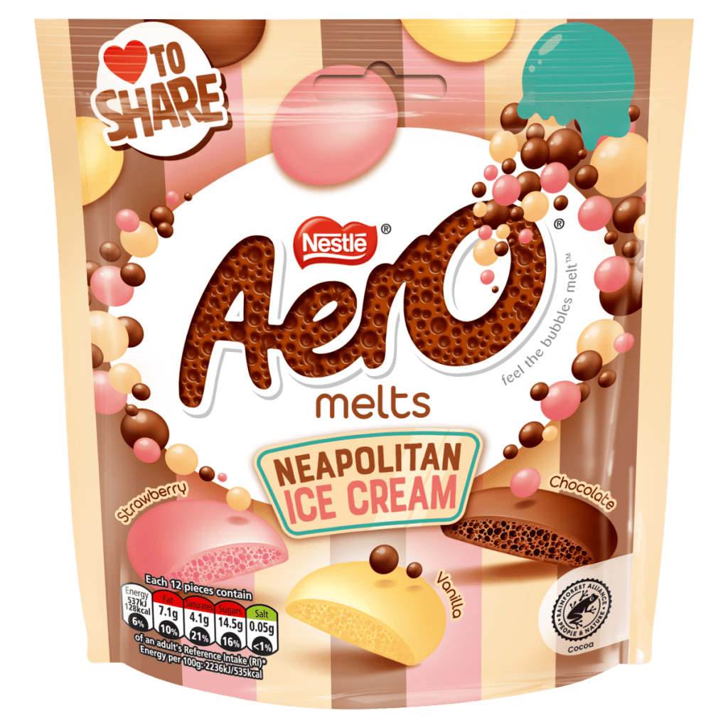 Aero Melts Neapolitan Ice Cream 86g