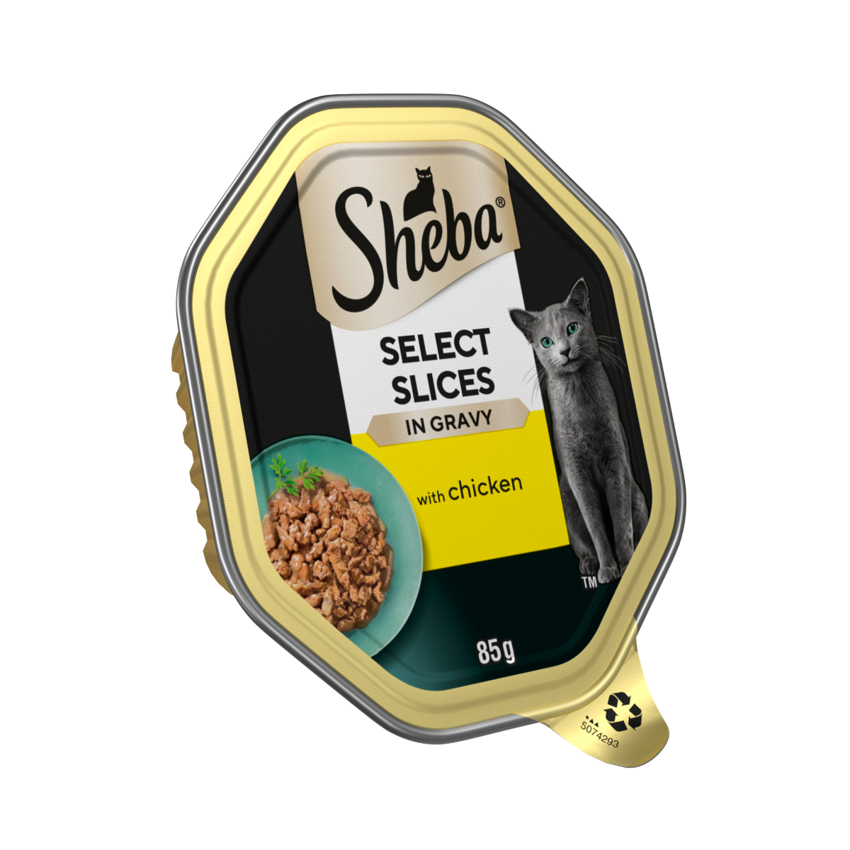 SHEBA® Select Slices Adult Wet Cat Food with Chicken in Gravy 85g Tray