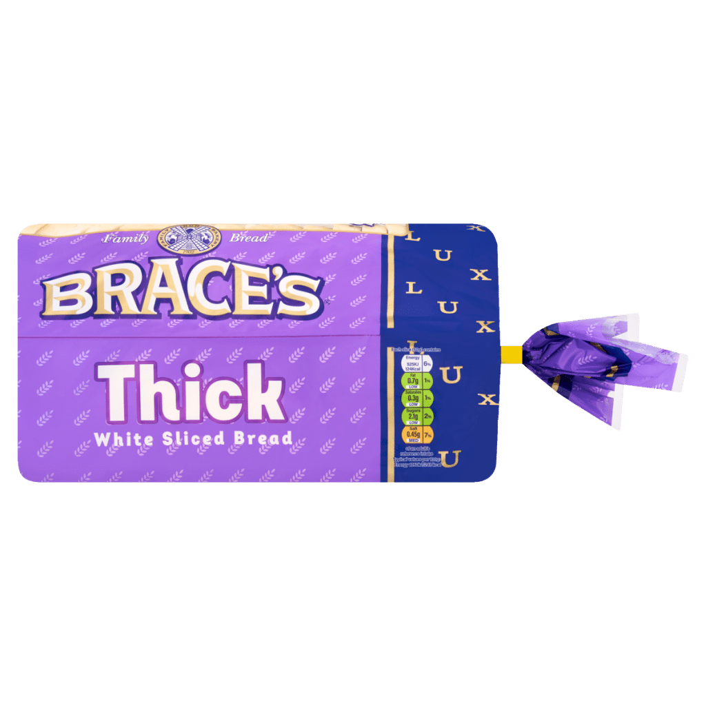 Brace’s Family Bread Thick White Sliced Bread 800g