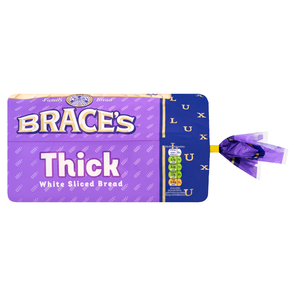 Brace’s Family Bread Thick White Sliced Bread 800g
