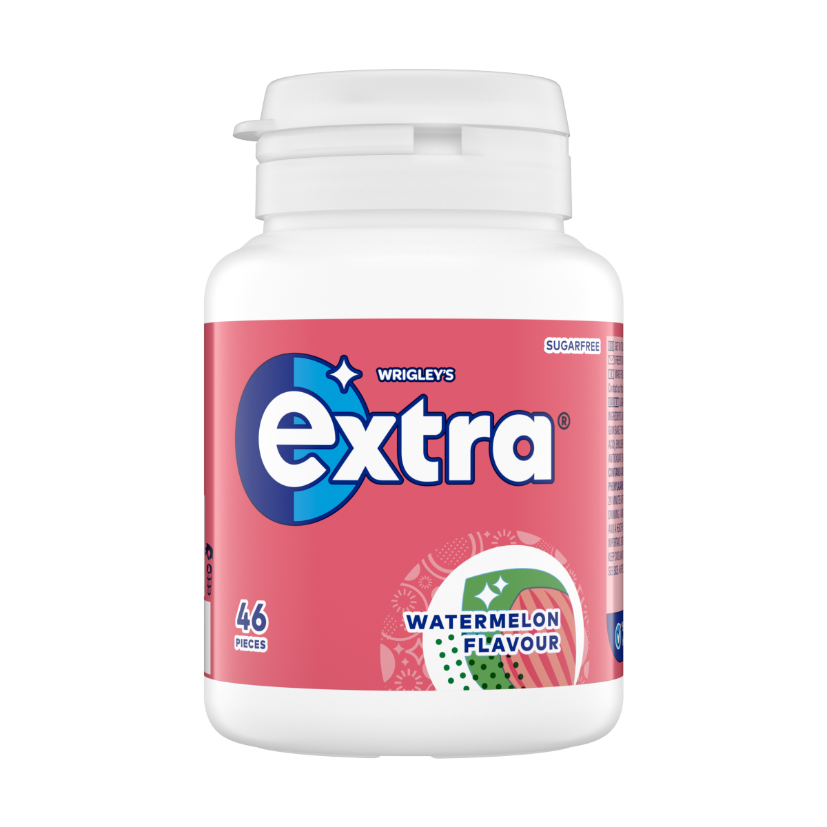 Extra Watermelon Flavour Sugarfree Chewing Gum Bottle 46 pieces