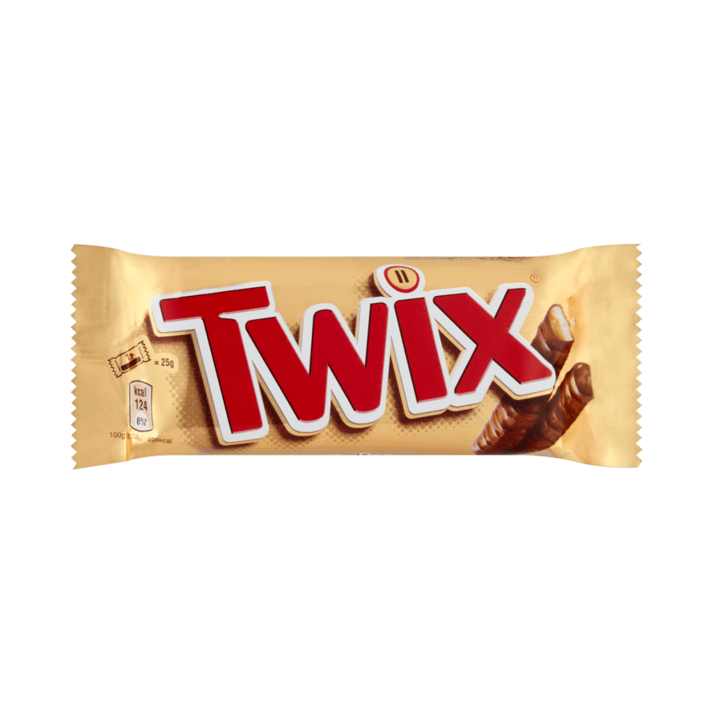 Twix Caramel & Milk Chocolate Fingers Biscuit Snack Bar 50g