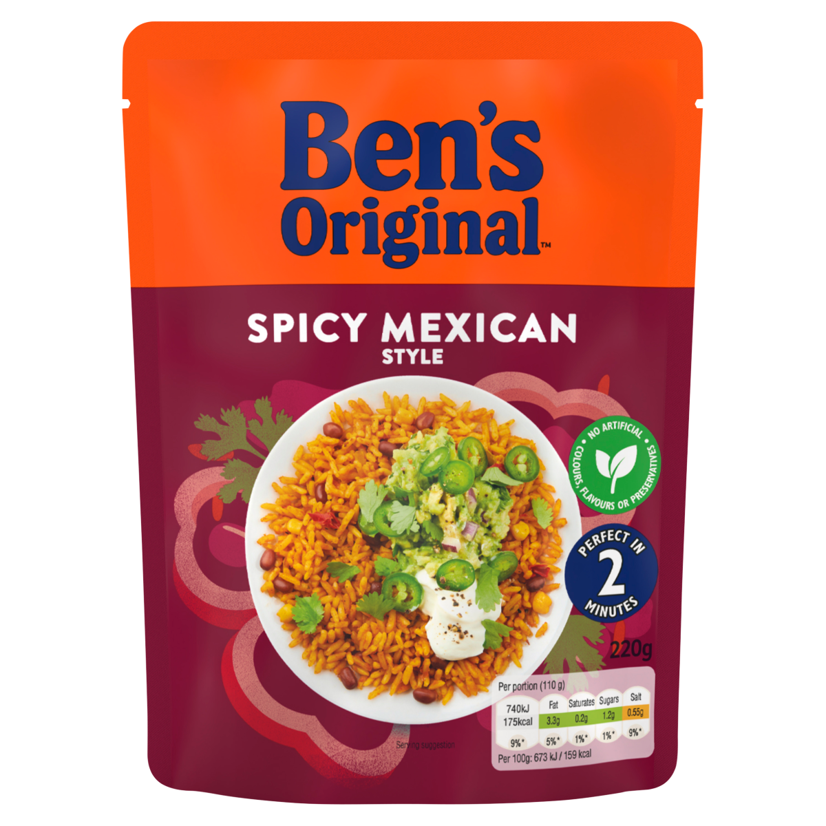 Ben’s Original Spicy Mexican Microwave Rice 220g