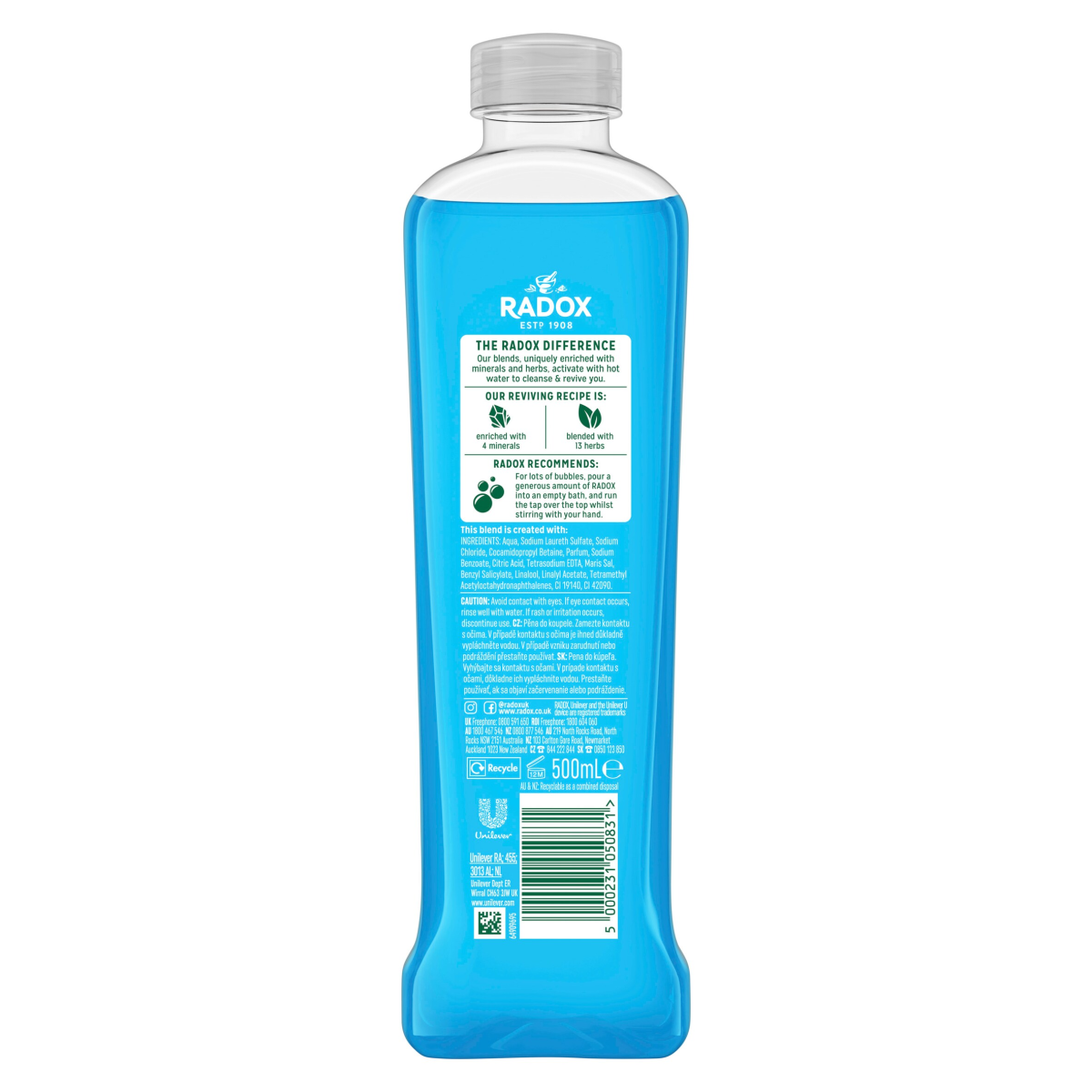 Radox Mineral Therapy Muscle Soak Bath Soak 500 ml