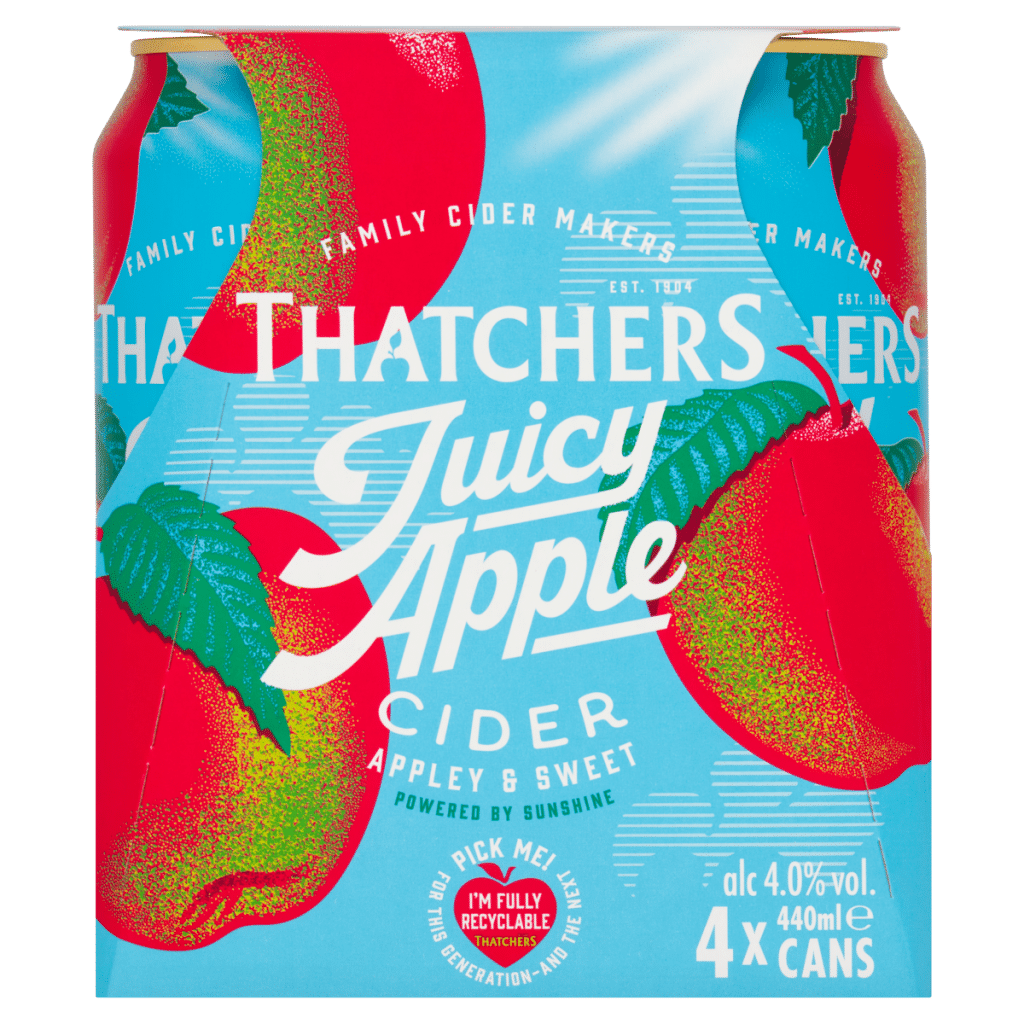 Thatchers Juicy Apple Cider 4 x 440ml