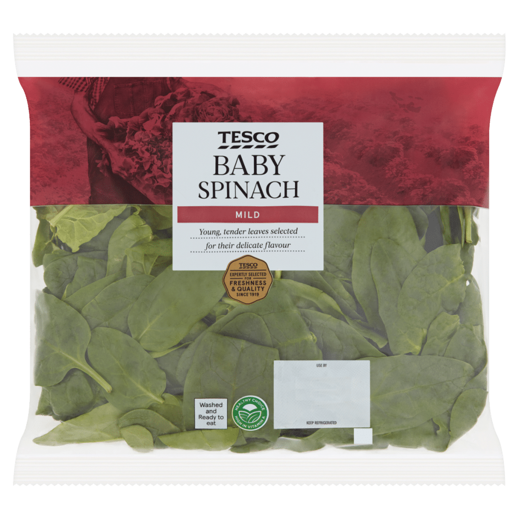 Tesco Baby Spinach 220g