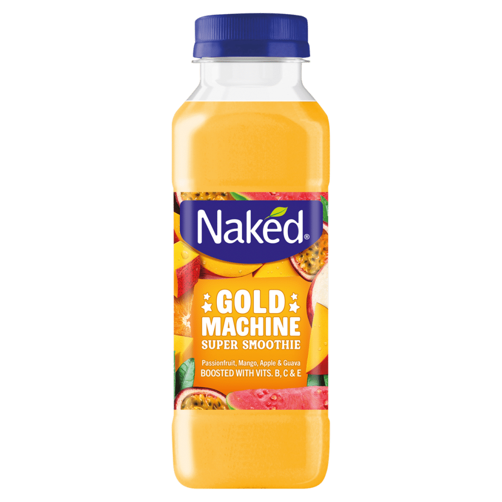 Naked Gold Machine Passionfruit, Mango, Apple & Guava Super Smoothie 300ml
