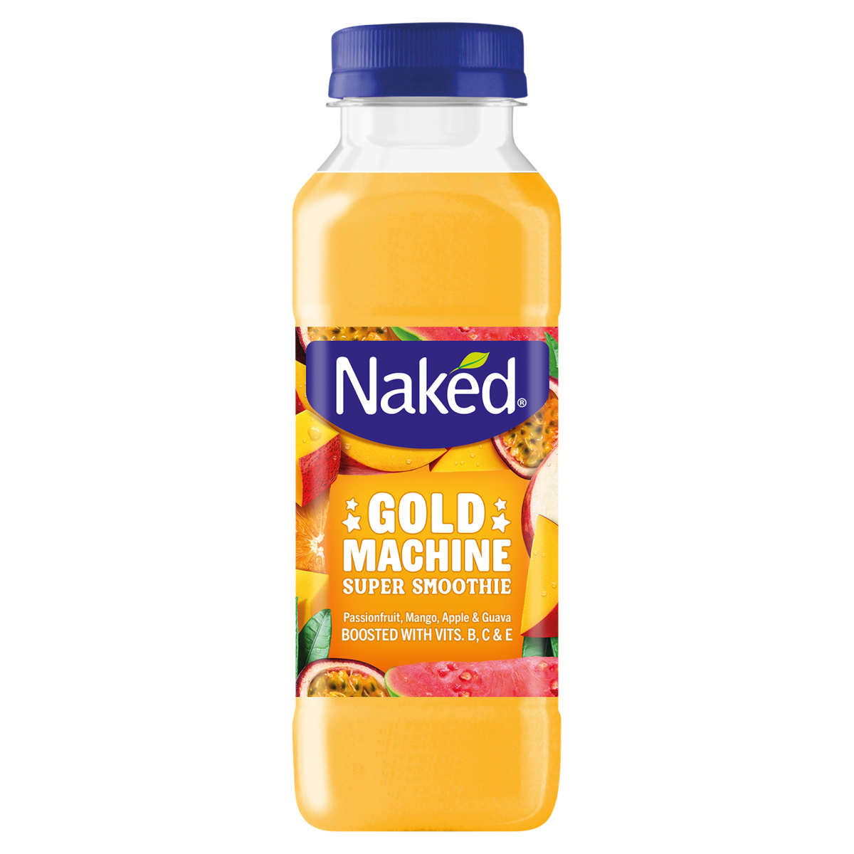 Naked Gold Machine Passionfruit, Mango, Apple & Guava Super Smoothie 300ml