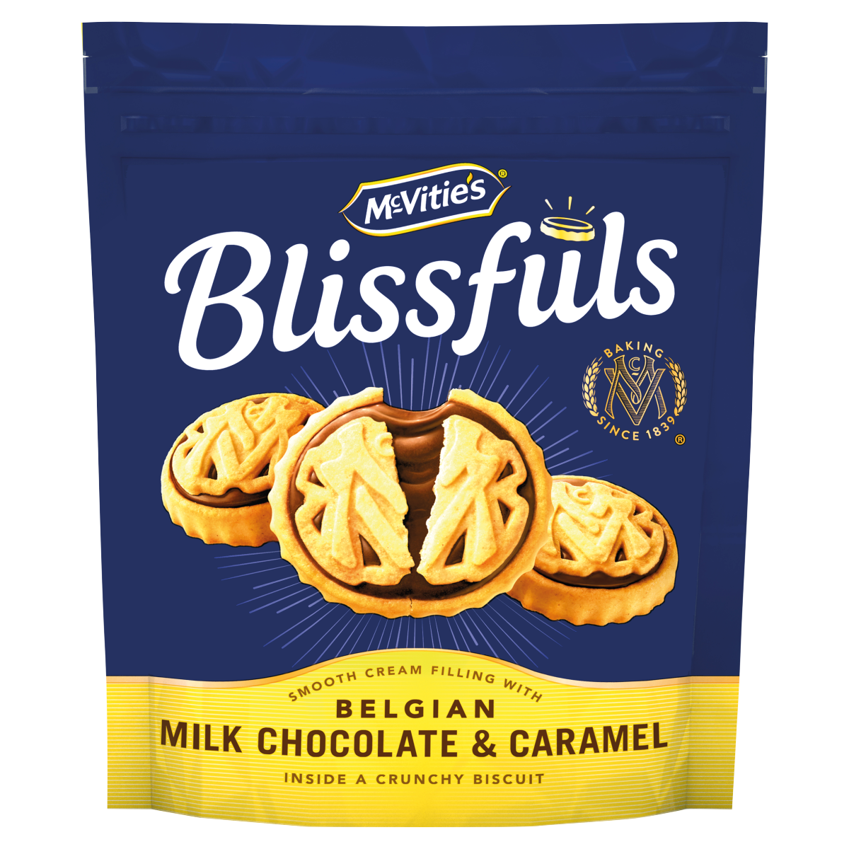McVitie’s Blissfuls Belgian Milk Chocolate & Caramel 172g