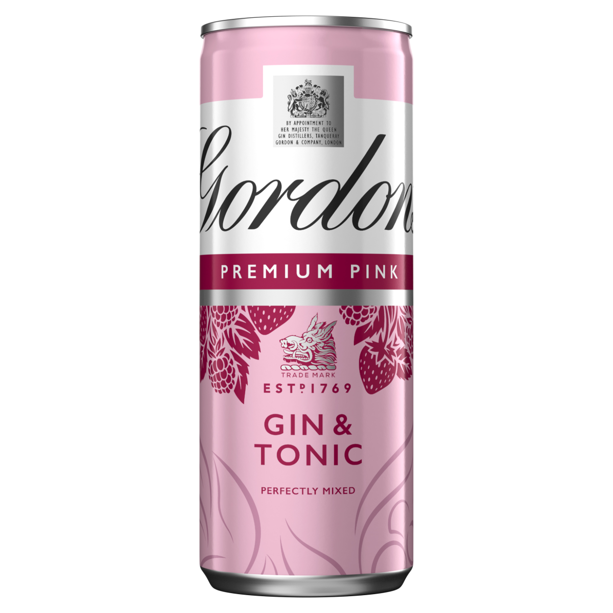 Gordon’s Premium Pink Distilled Gin & Tonic 5% vol 1 x 250ml Can