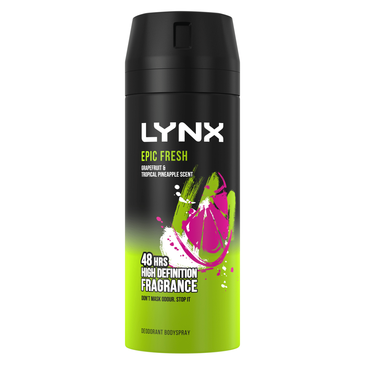 Lynx Epic Fresh Body Spray For Men Grapefruit & Pineapple Scent 150 ML