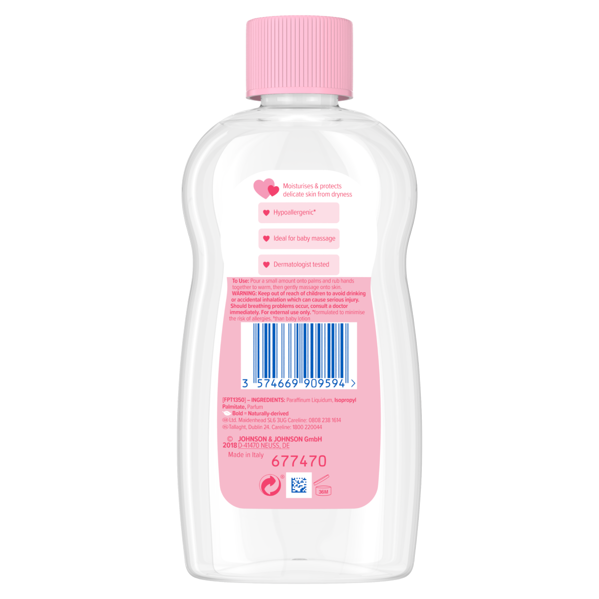 Johnson’s Baby Oil 200ml