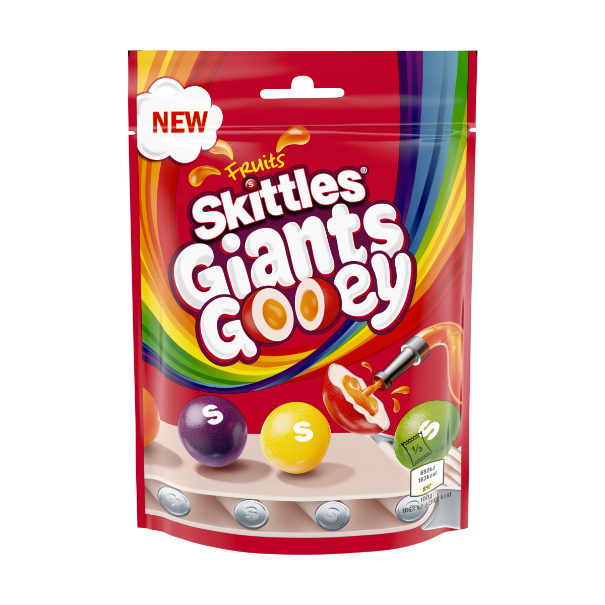 Skittles Gooeys Fruit Flavoured Sweets Bag 125g