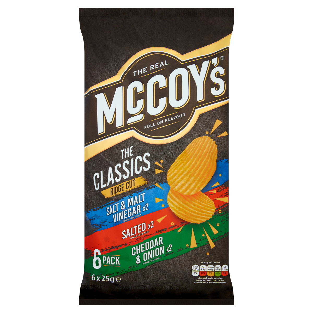 McCoy’s Classic Variety Multipack Crisps 6 Pack