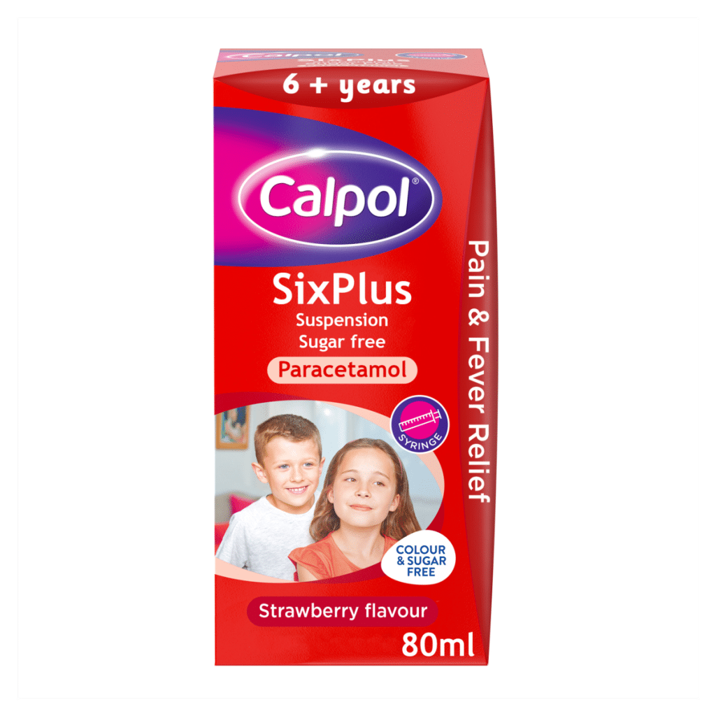 Calpol SixPlus Sugar-Free Suspension Paracetamol 6+ Years 80ml